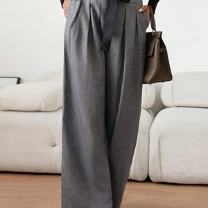 TEMU 여성용 롱팬츠 2025 가을 겨울 신상 우아한 패션