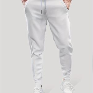 TEMU 남성용 헤비듀티 조거 러닝 팬츠 - 멀티포켓, 신축성 좋은 통기성 스판덱스 (/10), 슬림핏 트레이닝 팬츠 - 헬스장, 겨울 운동용 - 솔리드 컬러 애슬레틱웨어