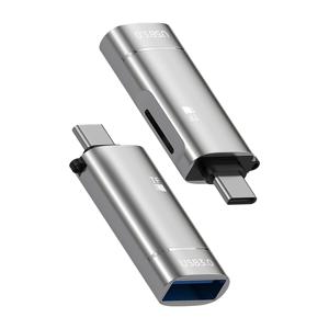 TEMU 2-in-1 고속 USB 3.0 카드 리더기 | TF 카드 및 USB 드라이브 지원, 플러그 앤 플레이, 노트북, 맥북, 삼성 갤럭시 등과 호환