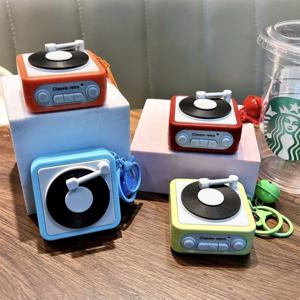 TEMU 레트로 턴테이블 녹음기 스트 키홀더 키링