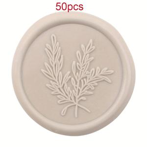 TEMU 25/50/75pcs 왁스 밀봉 스티커, 자체 접착 레진 밀봉, 중립적인 린넨 워밍 그레이, 결혼 초대장, 크리스마스 카드 및 개인화된 스테이션러리에 이상적|린넨|실링왁스