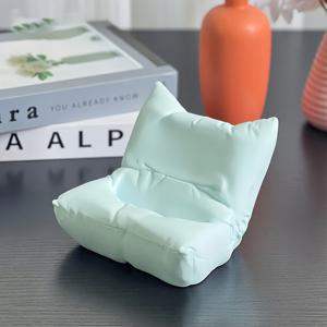 TEMU PVC 방수 휴대폰 거치대 소파 디자인, 비디오 빙지 워칭 및 사무실 장식을 위한 창의적인 데스크탑 모바일 스탠드