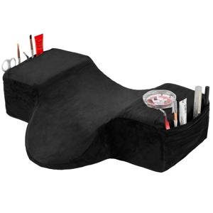 TEMU 살롱 속눈썹 연장용 목베개, 목과 등 지지대 포함, 벨벳 베개커버가 있는 인체공학적 속눈썹 침대 베개, 속눈썹 연장용 뷰티 베개