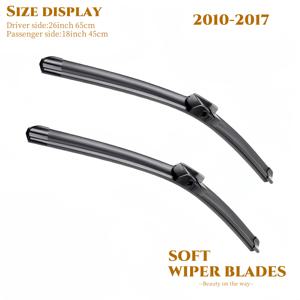 TEMU BMW 5 시리즈 2004-2023 F01 F02 F04 F07 F10 M5 E60,E61용 2개 공장 와이퍼 블레이드 교체 (2개 세트)