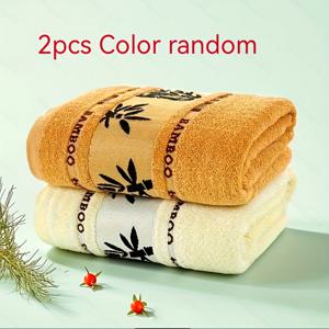 TEMU 2개 세트 타월, 자수 타월 세트, 빠른 건조 흡수 핸드 타월, 초소프트 라이트 베이지 핑거팁 타월, 홈 욕실용, 이상적인 욕실 액세서리