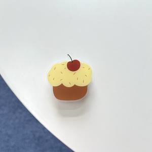 TEMU 2D 플랫 재미있는 시뮬레이션 빵 모바일 폰 백 케이스 접착 브래킷, 접이식 레이지 데스크탑 지지대, 친구와 가족을 위한 창의적인 선물