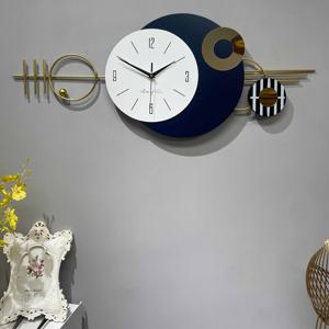 TEMU 금속 나무 무소음 벽시계 노르딕 스타일 라이트 럭셔리 모던 창의적 장식 시계 인스 윈드 산업 자연 드릴링 없는 설치 무소음 시간 여행 거실 침실 식당 사무실 홈 아트 벽시계