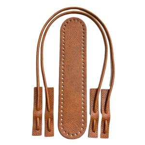 TEMU 레트로 인조 소 가죽 직조 가방 세트 - 인스 스타일 수제 핸드백 액세서리, 손목 가방 스트랩 제작, 12.6*2.76인치 가방 바닥, 원형 로프 손목 스트랩, 지갑 제작, 지갑 공예 제작, DIY 지갑 제작