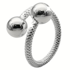 TEMU 복잡한 꼬임 디자인과 구형 악센트가 있는 925 실버 도금 반지 - 결혼식, 파티 및 일상 착용을 위한 우아한 주얼리 - 휴일, 계절 축하 및 특별한 날을 위한 완벽한 선물, 웨딩 쥬얼리 | 꼬임 디자인 링 | 내구성 있는 주얼리, 실버 주얼리, 청소년용