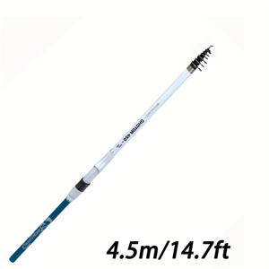 TEMU 휴대용 스피닝 낚시대 4.5m/5.4m/6. 록 낚시 하드 카본 파이버 서핑 로드 피딩 로드