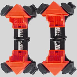 TEMU 4개 ABS 조절 가능한 코너 클램프 - 목공용 90도 각도 그립, 재사용 가능한 완벽한 직각 및 T-조인트를 위한 조절 가능 목공 도구, 기능성 사진 프레임 홀더, 재사용 가능한 목재 고정 도구