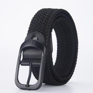 TEMU 남녀 공용 우븐 캔버스 벨트, 탄성 있고 유연하며 펀칭 디자인, 청바지 착용하는 젊은층에게 완벽합니다.