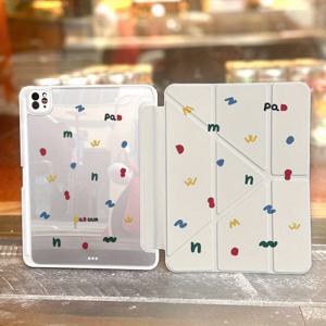 TEMU 아이패드9용 보호 케이스, 아이패드프로11세대 접이식 방탄 보호 커버, 에어6 미니5/6 펜 슬롯 탭릿 컴퓨터 에어5