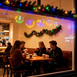 TEMU 2026년 신제품, 5개입 태양광 불꽃놀이 스타 버스트 조명 스트링, 민들레 불꽃, 축제 장식 용품, 판매 중, 8가지 모드, 새해 장식, 발렌타인데이, 라마단, 웨딩 조명, 마당, 거리, 잔디밭, 파티에 적합