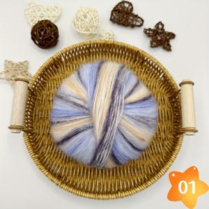 TEMU 무지개 세그먼트 염색 두꺼운 실|모자|스카프|뜨개실