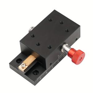 TEMU X축 이동 플랫폼 수동 미세 조정 제비꼬리 홈 테이블 미니 플랫폼 수동 변위 정밀 스테이지 선형 스테이지