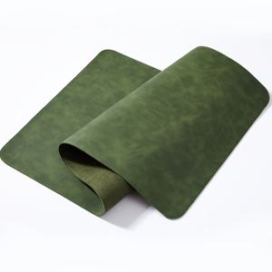 TEMU 1개 크레이지 호스 패턴 가죽 사무실 책상 매트 - 데스크 보호매트, PU 가죽 노트패드 매트, 초고급 울트라소프트 마우스패드, 홈오피스 액세서리용