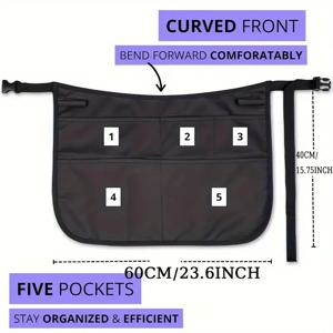 TEMU 검은색 바버 하프 웨이스트 도구 가방 1개. 튼튼한 원단으로 제작되었으며, 가위, 빗, 헤어 드라이어, 스타일링 제품 등을 보관할 수 있는 여러 포켓이 있습니다. 전문 헤어 스타일리스트에게 이상적이며, 스타일리스트에게 필수품입니다. 세련된 바버 가방 크래프트