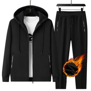 TEMU 남성 캐주얼 스포츠 트렌디 가디건 투피스 세트