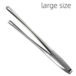 TEMU 스테인리스 스틸 다기능 BBQ 집게, 빵 클립 및 얼음 집게 - 그릴링, 베이킹, 캠핑에 적합; 내열성 주방 식품 및 바베큐 도구, 레스토랑 또는 가정용 이상적