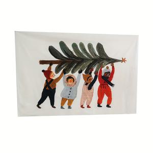 TEMU 1개 VIKAMA 미국 스타일 크리스마스 태피스트리 벽걸이 - 대형 수평 룸 데코, 진저브레드, 캔디케인 & 눈송이 디자인, 부드러운 파스텔 핑크/화이트/피치 침대 커버, 내구성 있는 파티 배경 천