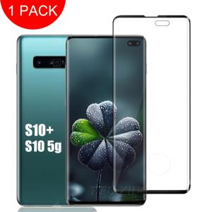 TEMU 지문 인식 잠금 해제용 완전 투명 HD 유리 화면 보호 필름 1개, 삼성 갤럭시 S10+/S10 5G용( S10용 아님), 울트라 HD 강화 유리 필름, 99% 고화질 및 고품질 디스플레이, 높은 빛 투과율, 초박형 강화 유리 필름