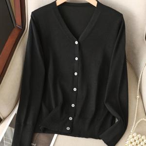 TEMU 플러스 사이즈, 1XL-4XL 봄 여름 얇은 여성 캐주얼 스웨터 가디건 세트 긴소매 상의