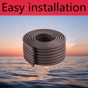 TEMU 다목적 창문 밀봉 스트립 - 문틈 단열 테이프, 접착식 방풍 스트립, 자유롭게 커팅 가능, 세 가지 색상 (크림 화이트, 브라운, 그레이) 쉬운 설치, 고품질 접착 - [78.74인치/3.15인치]