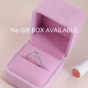 TEMU 1개 우아한 하트 모양 합성 지르코니아 여성용 반지 - 대형 중앙 스톤이 있는 인터로킹 밴드, 웨딩 약혼 프로미스 링, 기념일 선물 주얼리, 사계절 착용 가능 (없음)