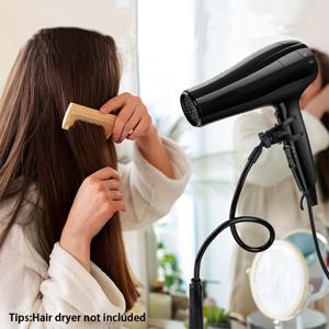 TEMU 가정, 호텔, 미용실, 체육관, 수영장용 다기능 안정적인 헤어드라이어 랙 - 미용사에게 이상적