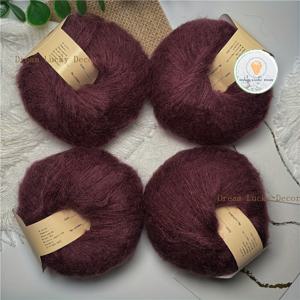 TEMU 4개입 100g/3.52oz 울트라 소프트 앙고라 털 실 따뜻하고 편안한 플리스 혼방 실 고급 실 75% 플리스 + 25% 폴리아미드 25g/0.88oz 각각 울트라 파인 실 플리스 혼방 실 DIY 뜨개질 및 코바늘 프로젝트에 적합 (스웨터, 숄, 스카프 등)