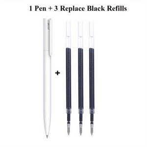 TEMU 오리지널 샤오미 미 젤 펜 0.5mm 블랙 리필 캡 없음 불릿 펜 스무스 스위스 MIKRON 니브 일본 잉크 OEM 블루 리필