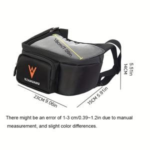 TEMU 3L 핸들바 백, 터치스크린 폰 홀더 포함 범용 ATV 프론트 파우치, 다기능 모터사이클 라이딩 가방, 내구성 소재