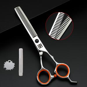 TEMU 그릿 양면 이빨 얇게 자는 가위 전문가용 헤어 커팅 도구 신상 스타일 얇게 자는 가위