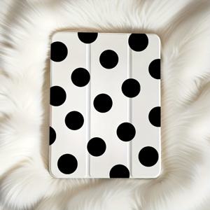 TEMU 블랙 폴카 도트 접이식 킥스탠드 펜 슬롯 방지, for ipad 케이스용 접이식 킥스탠드, 조절 가능한 미끄럼 방지 접이식 킥스탠드, 유연한 보호 케이스, for ipad Air4th/Air5th 7/8/9.9 인치 10.2 인치 5th/6th/Air1/Air2 9.7 인치 Air3rd 10.5 인치 Pro 11 인치 10세대에 적합합니다.