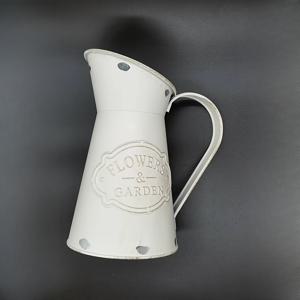 TEMU 1개 러스틱 빈티지 싱글 핸들 주전자, 낡은 철제 버킷, 농장 물통 장식 화분, 주석 화분 (꽃 미포함), 컨트리 스타일 레트로 커피 머신, 철제 오리 부리 화분, 빈티지 우유통, 농장 장식 화분 용기.