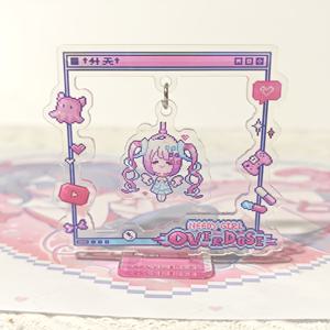 TEMU 2D 플랫, 하이퍼 디펜던시 애니메 걸 아크릴 스탠드 피규어 - 귀여운 하트 & 별 디자인, 내구성 있는 실내/야외용 아크릴 장식품, 전기 불필요 - 애니메 컬렉터, 생일, 휴일 선물 추천, 카와이 스타일, 섬세한 공예, 아이템, 카와이 애호가를 위한 완벽한 선물