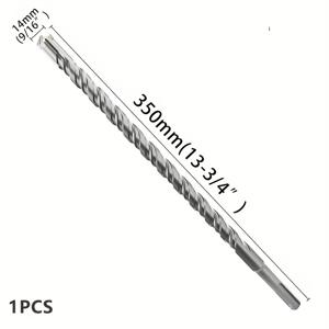 TEMU 로터리 해머 드릴 비트, 각 13.7인치(350mm) 길이, 내구성이 뛰어나고 오래 지속되는 카바이드 팁이 특징이며 녹에 강합니다. 콘크리트, 석조 및 돌에 드릴링에 이상적이며 드릴과 함께 사용하기에 다용도로 사용할 수 있는 비트입니다.