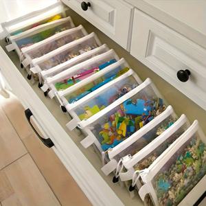 TEMU A6, A5, A4 사이즈의 지퍼형 메시 문서 가방 9개 세트. 퍼즐 정리, 여행 및 가정 정리용 투명 파우치, 사무실 파일 정리 용품으로 적합합니다.|파우치