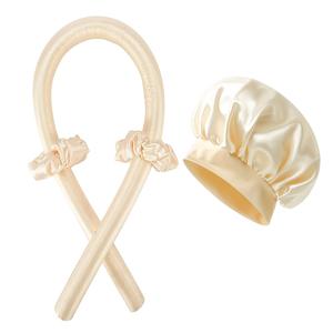 TEMU 무열 컬링 로드 세트 - 밤새 머리 컬링용, 빠른 건조 헤어 컬러 (캡 & 탄성 밴드 포함), 짧은/중간/긴 머리용 웨이브 & 컬, 민감한 두피를 위한 수면 컬러 (뜨거운 도구 없음)