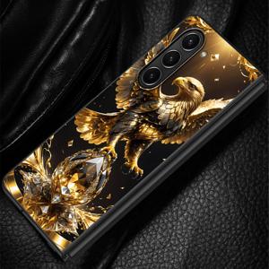 TEMU 갤럭시 Z 폴드4 Z 폴드7 6 5 4 3 Z 폴드6 Z 폴드3 Z 폴드5 Z 폴드7 호환 골든 이글 메탈 폰 케이스 커버