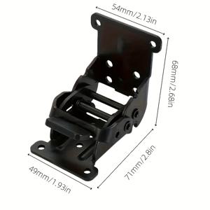 TEMU 자체 잠금 힌지가 있는 4개의 스테인리스 스틸 접이식 브래킷, 32개의 나사, 조절 가능한 지지대, 자체 잠금 확장 지지대가 장착되어 있습니다. 테이블, 작업대, 의자, 가구, 침대, 차고 및 텔레스코프 지지 프레임에 적합합니다.|접이식침대|접이식의자|의자