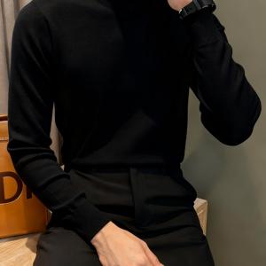 TEMU 남성 캐주얼 아웃도어 스포츠 니트 스웨터, 비즈니스 클래식 솔리드 컬러 하프 터틀넥 리버서블 긴팔 스웨터, 가을/겨울 패션 루즈 드롭 숄더 슬리브 트렌디 풀오버, 부드럽고 편안한 소재, 홈웨어에 적합, 아웃도어 레저 및 정장 행사용 다용도 탑