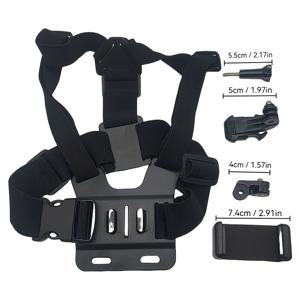 TEMU 휴대폰 및 카메라용 조절 가능한 범용 가슴 스트랩, 사이클링, 보트, 낚시, 스케이트보딩에 적합 - ABS 재질로 제작, 야외 활동에 이상적, 가슴 스트랩, 조절 가능한 디자인, 휴대폰 끈, 휴대폰 홀더 특징