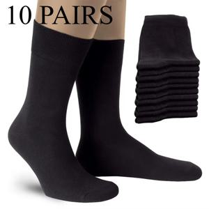TEMU 10켤레 (5켤레)/20켤레 (10켤레) 남성용 블랙 비즈니스 양말