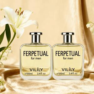 TEMU 100ml+100ml Vilily 남성 향수 푸제 계열 여자가 좋아하는 남자 향수 신사 향수 고급 니치 향수 크리스마스 선물