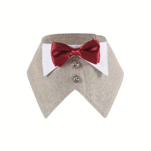 TEMU 반려동물용 크리스마스 정장 (땀받이, 강아지 목걸이, 고양이/강아지용 삼각 스카프, 웨딩 및 파티 복장용 보우 타이 포함)