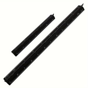 TEMU 2-피스 세트 알루미늄 합금 삼각자 눈금자, 30cm & 15cm, 제도, 도면 및 디자인을 위한 정밀 측정 도구 – 내구성, 휴대성 및 무충전 – 조립 불필요