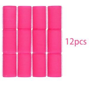 TEMU 12개 스펀지 헤어 롤러 세트 자체 접착 헤어 컬러 헤어 스타일링 스펀지 컬러 헤어 앞머리 컬링 헤어 스타일링 도구 3.6cm