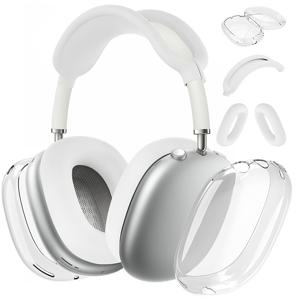 TEMU 에어팟 맥스 케이스/이어 쿠션 커버/스트랩 커버 - 투명 소프트 TPU & 스크래치 방지 커버, 이어 패드 & 헤드밴드용 액세서리